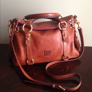 Dooney and Bourke Small Natural Florentine Satchel
